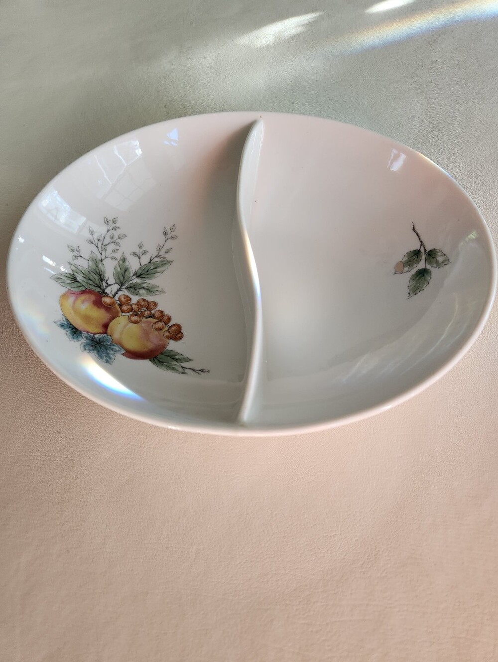 1960s Syracuse China Care Free Wayside Divided Serving Dish